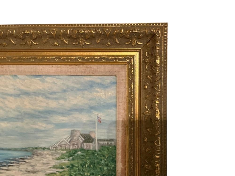 Artwork by Claude Robert, Coast Garden, Made of Oil On Canvas