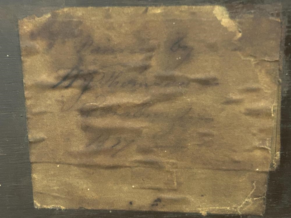 Artwork by William John Thomson, Portrait of a Lady in a Garden, Probably Mrs. William (Mary) Somerville (1780-1872, Made of Oil On Wood Panel