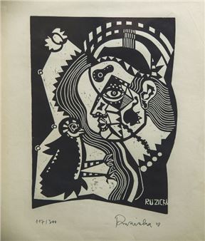 Kopf und Vogel - Drahomír Josef Růžička