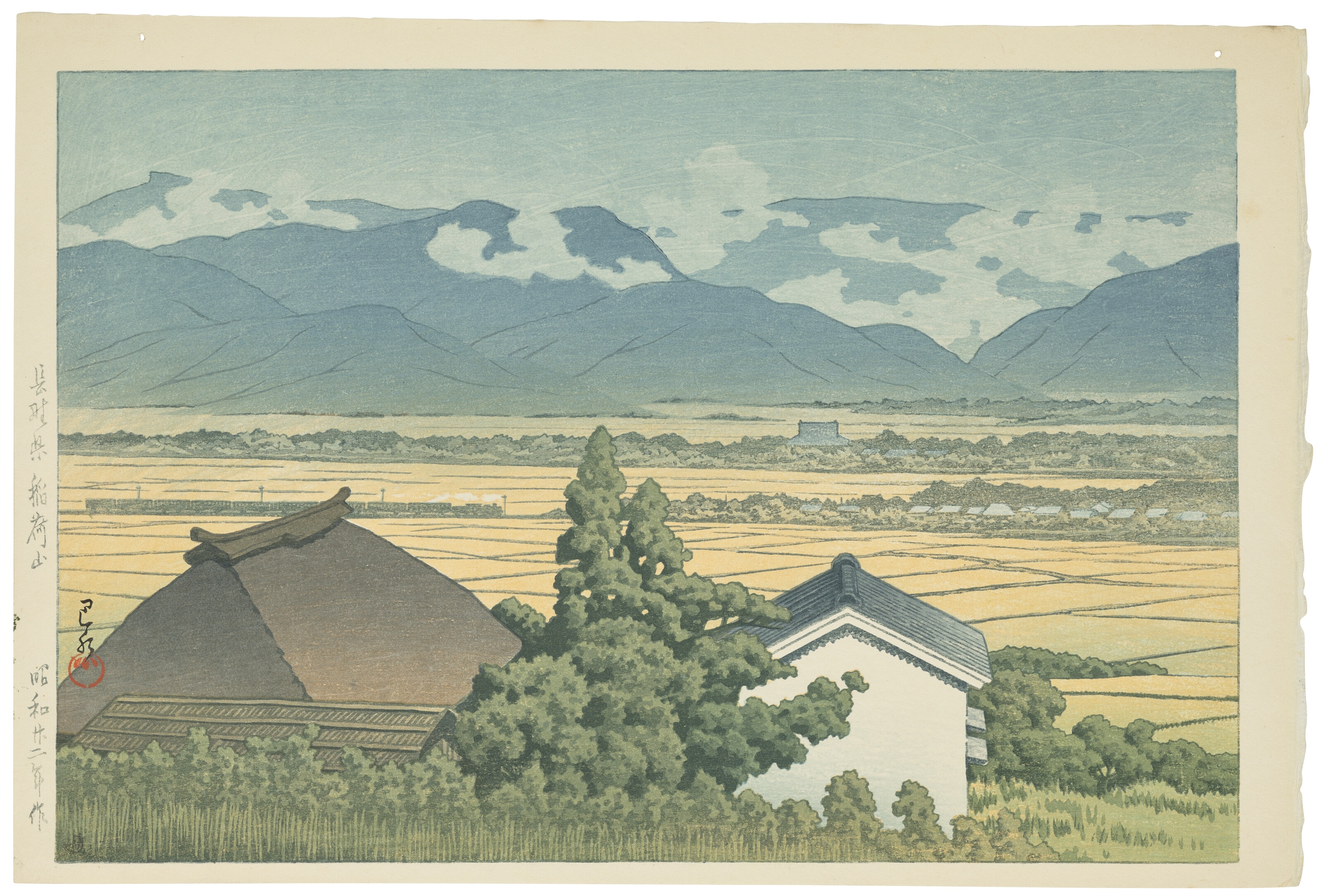 Hasui Kawase | Nagano ken Inariyama (Mount Inari in Nagago Prefecture ...
