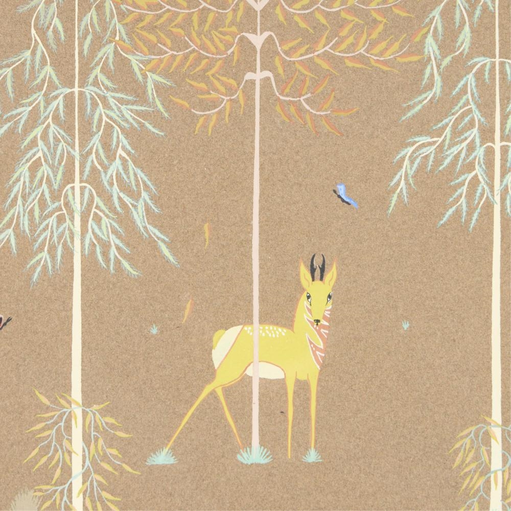 Artwork by Merina Lujan, Pronghorn Painting, Made of Gouache On Paper