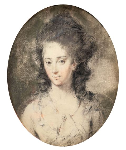 Portrait of a young lady, head and shoulders - Daniel Gardner