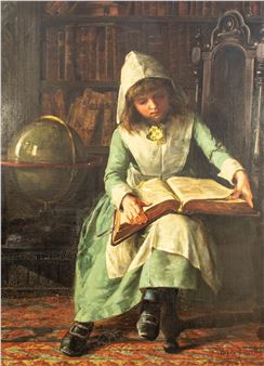 In the Library - Edith Gorlie