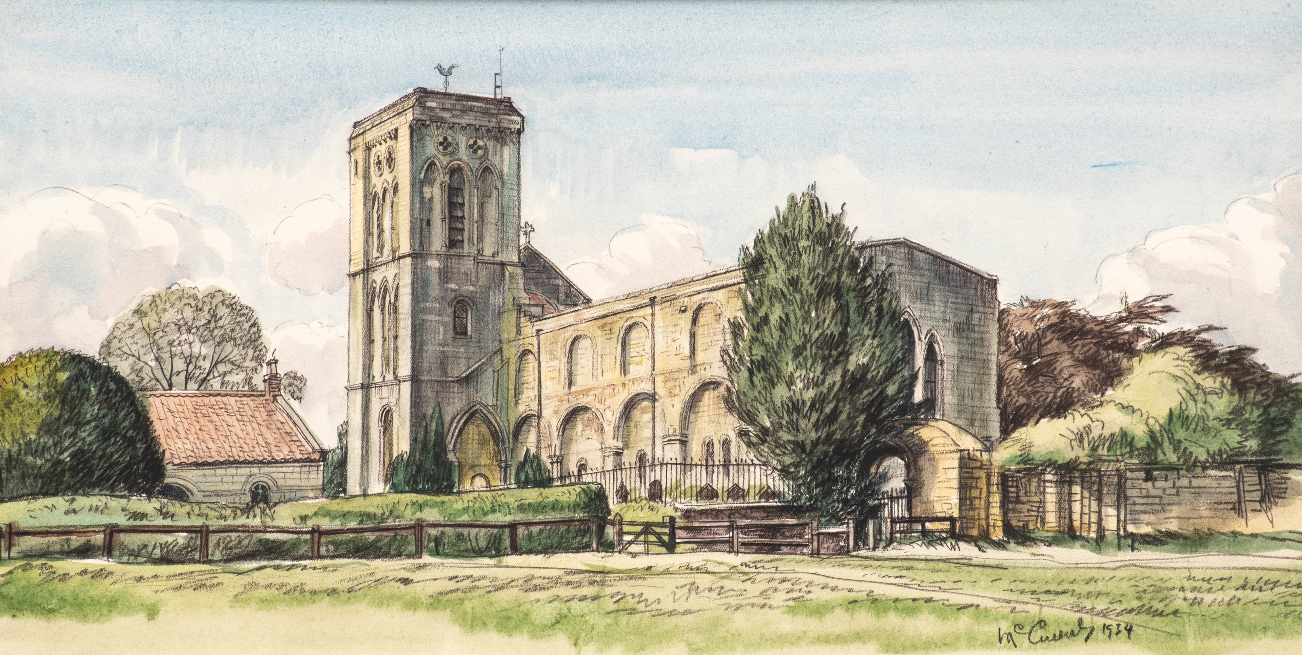 Joseph Ridley McCulloch | Building works, possibly near Leeds Cathedral ...