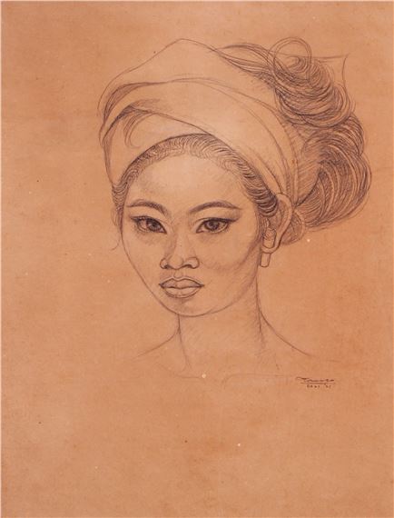 Balinese Girl by Setyoko Hadi Sutanto, 1965
