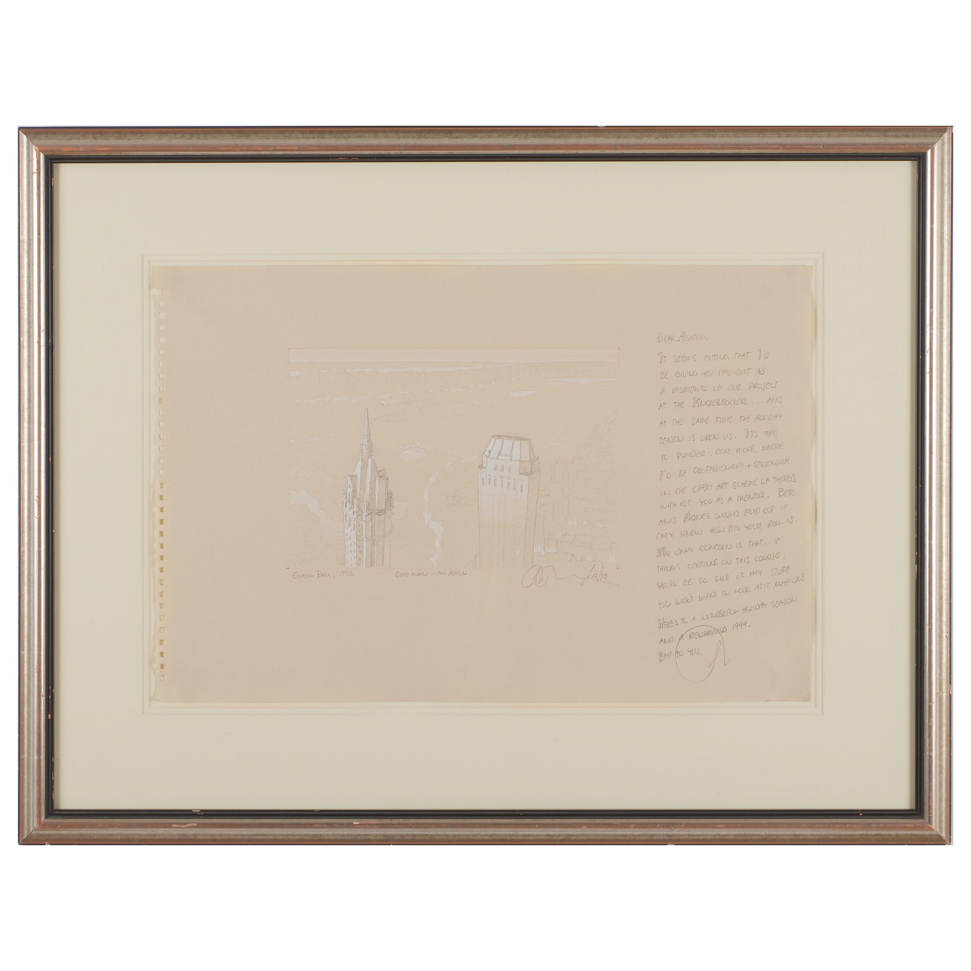 Artwork by Stephen Hannock, Central Park, Made of Mixed Media On Paper