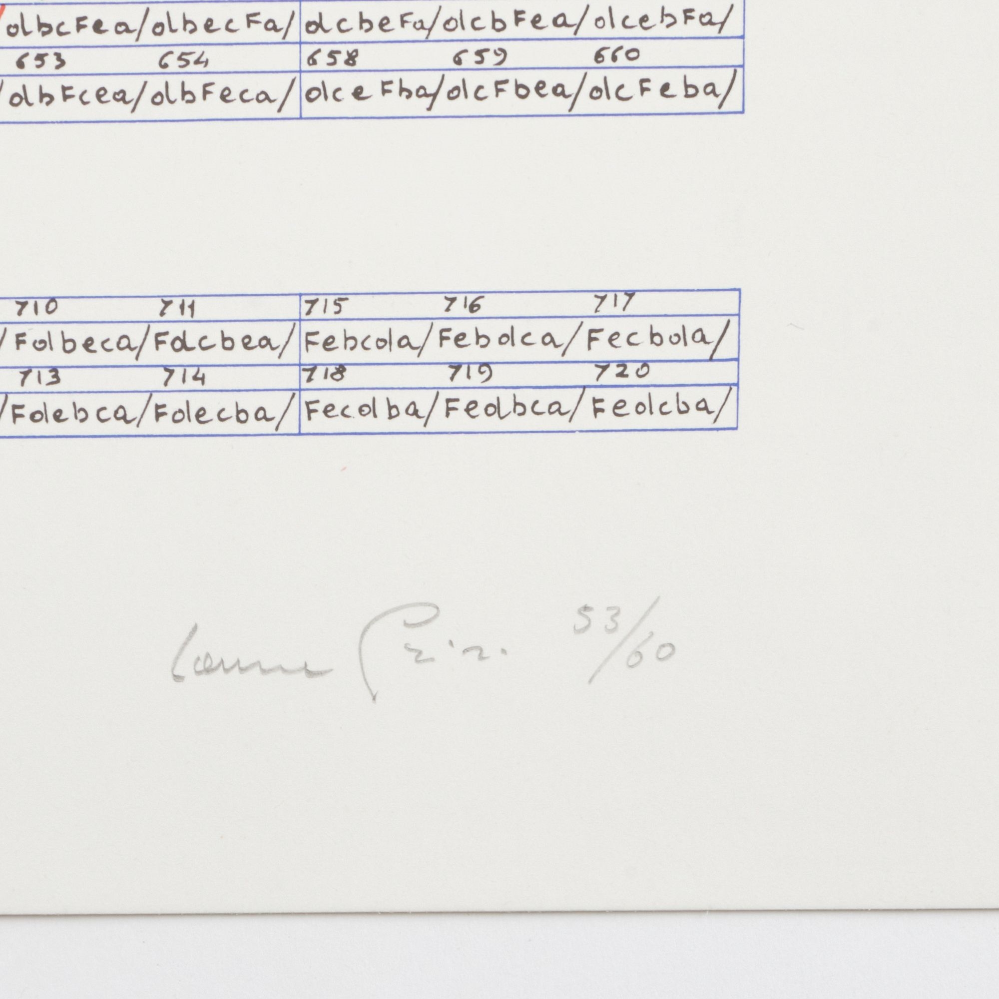 Artwork by Laura Grisi, Stripes, Made of Lithographs In Colors On Smooth Wove Paper