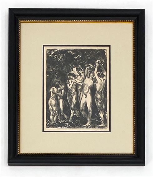 LITHOGRAPH by Ludwig von Hofmann