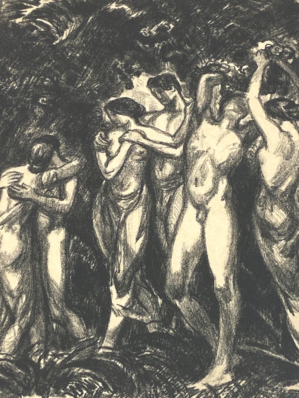 Artwork by Ludwig von Hofmann, LITHOGRAPH