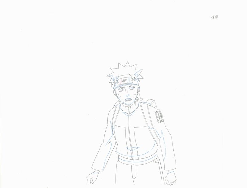 Artwork by Masashi Kishimoto, Original animation drawing of Naruto, Made of Graphite And Colored Pencil