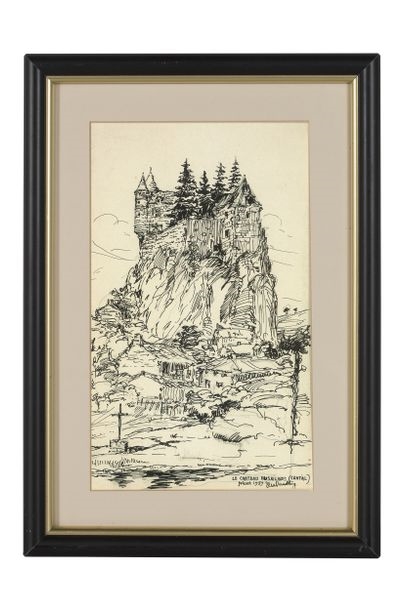 Artwork by Henri Victor Stillemans, MEETING OF FOUR DRAWINGS, Made of Pastel And Charcoal On Cardboard, Ink And Graphite On Paper, Graphite On Paper, Watercolor And India Ink On Paper