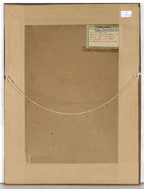 Artwork by Henri Victor Stillemans, MEETING OF FOUR DRAWINGS, Made of Pastel And Charcoal On Cardboard, Ink And Graphite On Paper, Graphite On Paper, Watercolor And India Ink On Paper