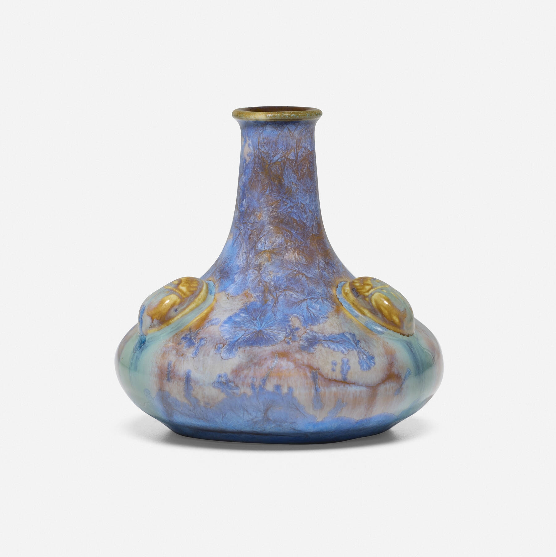 Artwork by Adelaide Alsop Robineau, Rare cabinet vase with scarabs, Made of Porcelain