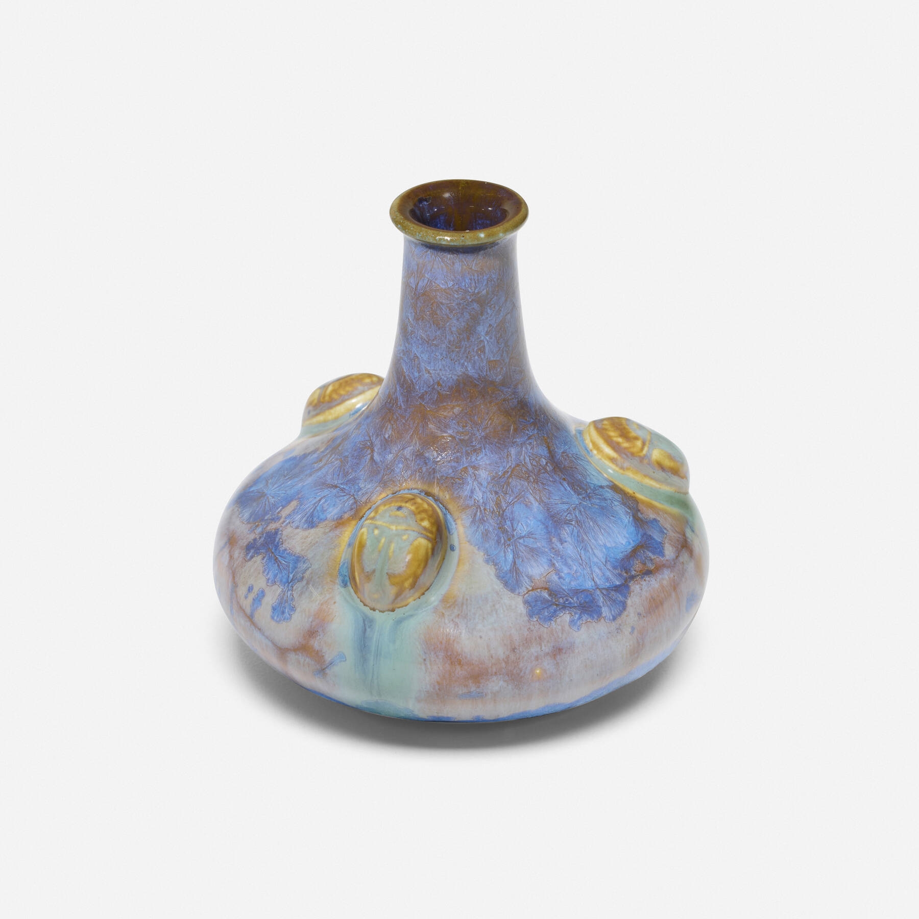 Artwork by Adelaide Alsop Robineau, Rare cabinet vase with scarabs, Made of Porcelain