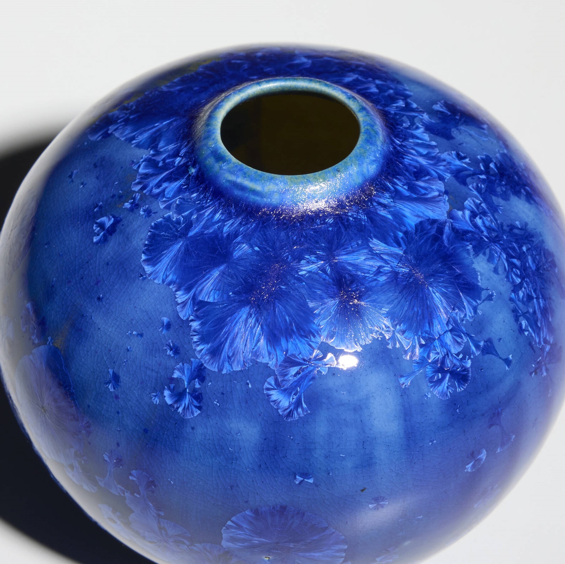 Artwork by Adelaide Alsop Robineau, Cabinet vase, Made of Crystalline-Glazed Porcelain