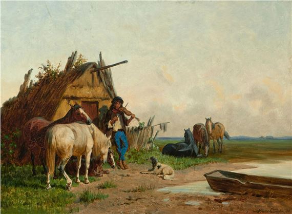 Szene aus der Puszta - Franz Quaglio