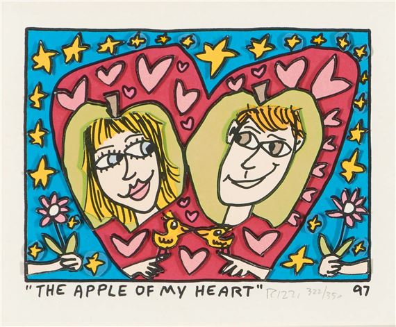 James Rizzi | Apple of my Heart (1997) | MutualArt