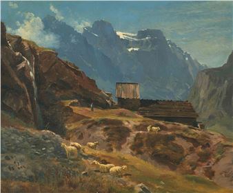 Notstall Ziegelhütte mit Glärnisch - Balz Stäger