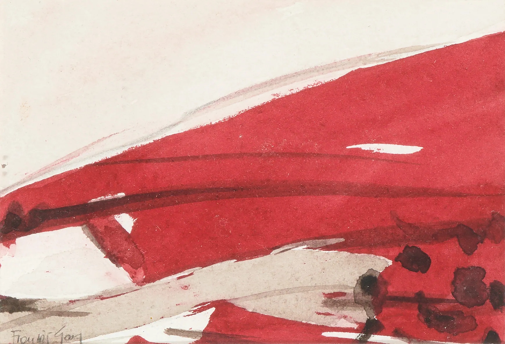 Artwork by François Guy, Abstrakte Kompositionen, Made of drawings, some collaged