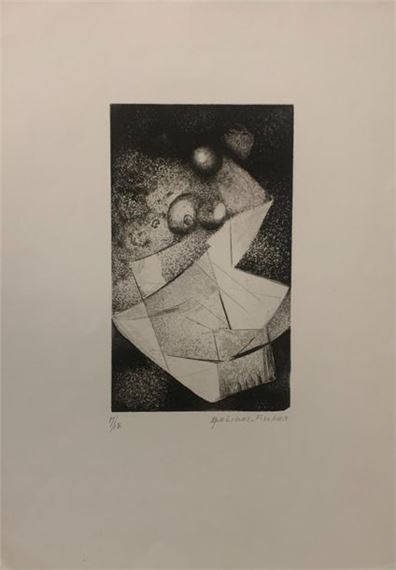 Composition Engraving by Andrea Delibes