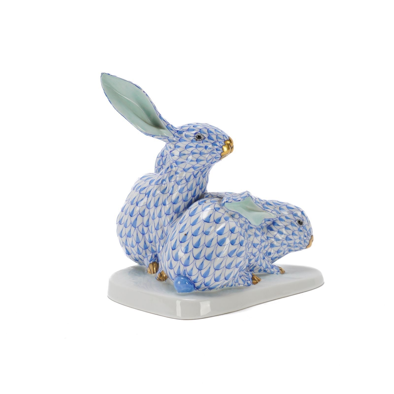 Eva Vasta | Two Blue Fishnet Rabbits | MutualArt