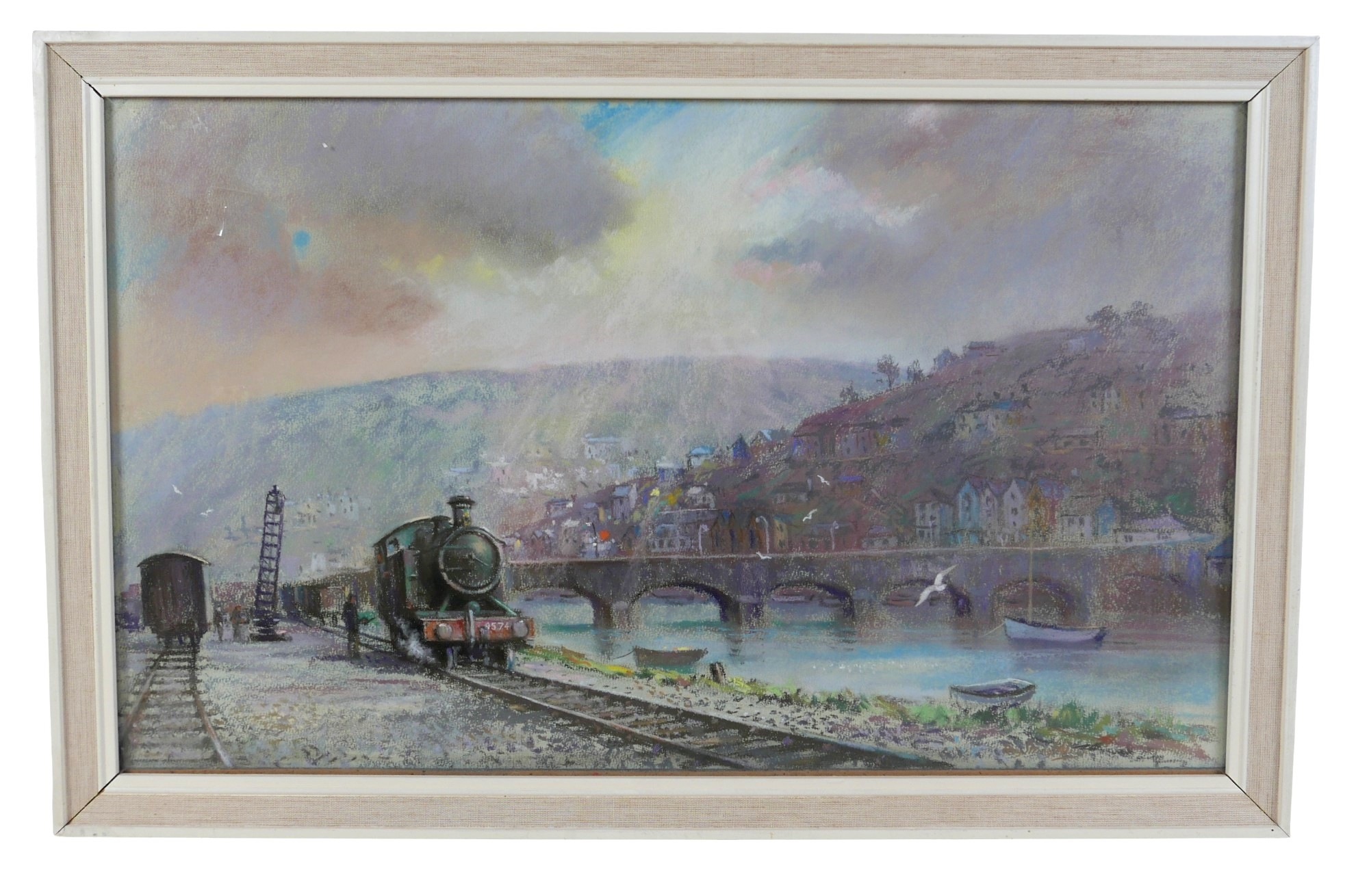Roy Stringfellow | pastel drawing of a railway with GWR loco No. 4574 ...