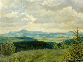 Blick auf Hohenstaufen - Karl Demetz