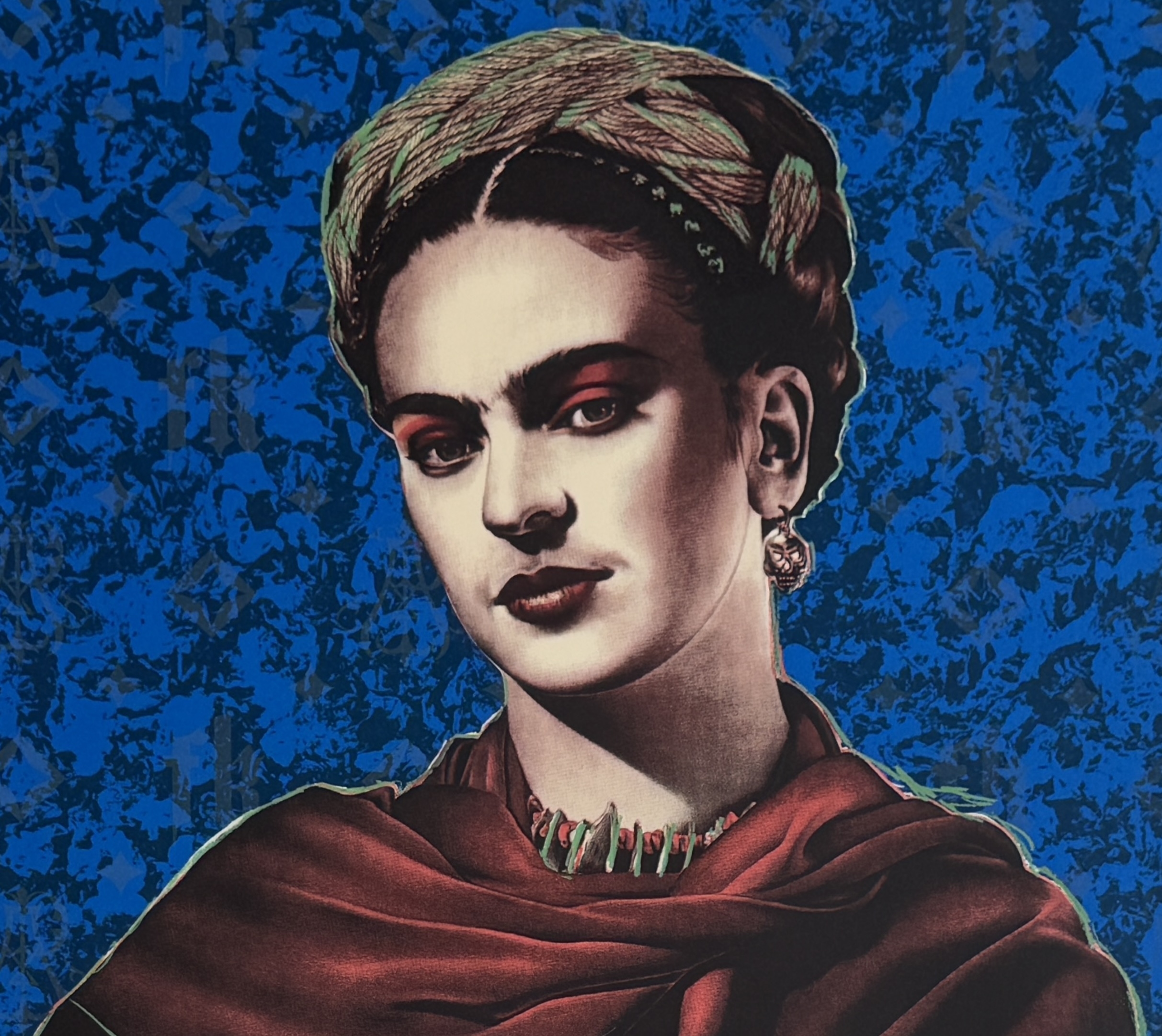 Artwork by Richard Duardo, Antonio Pelayo, KAHLO (BLUE, Made of Serigraph