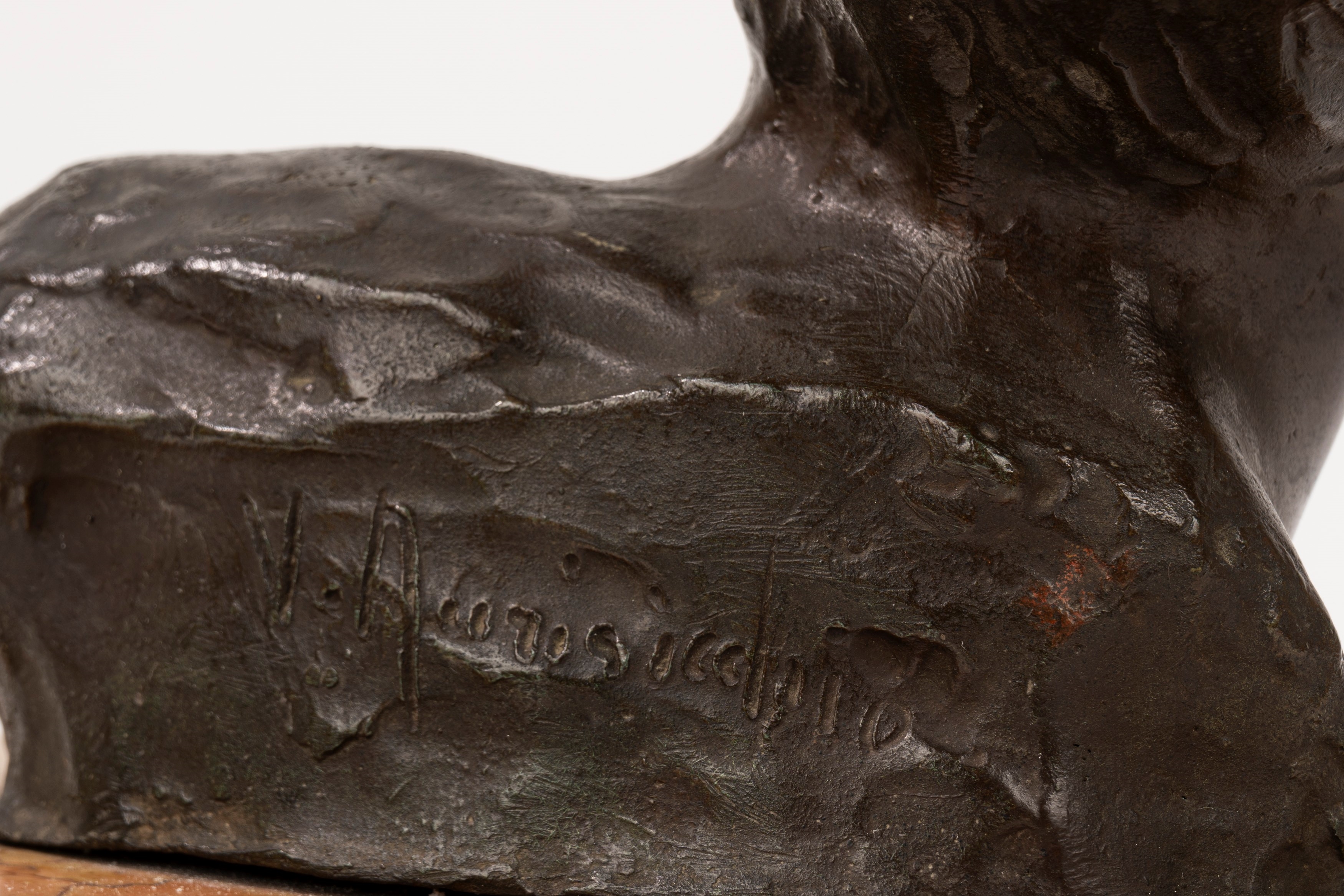 Artwork by Vincenzo Aurisiccio, Boy with hat, Made of Bronze