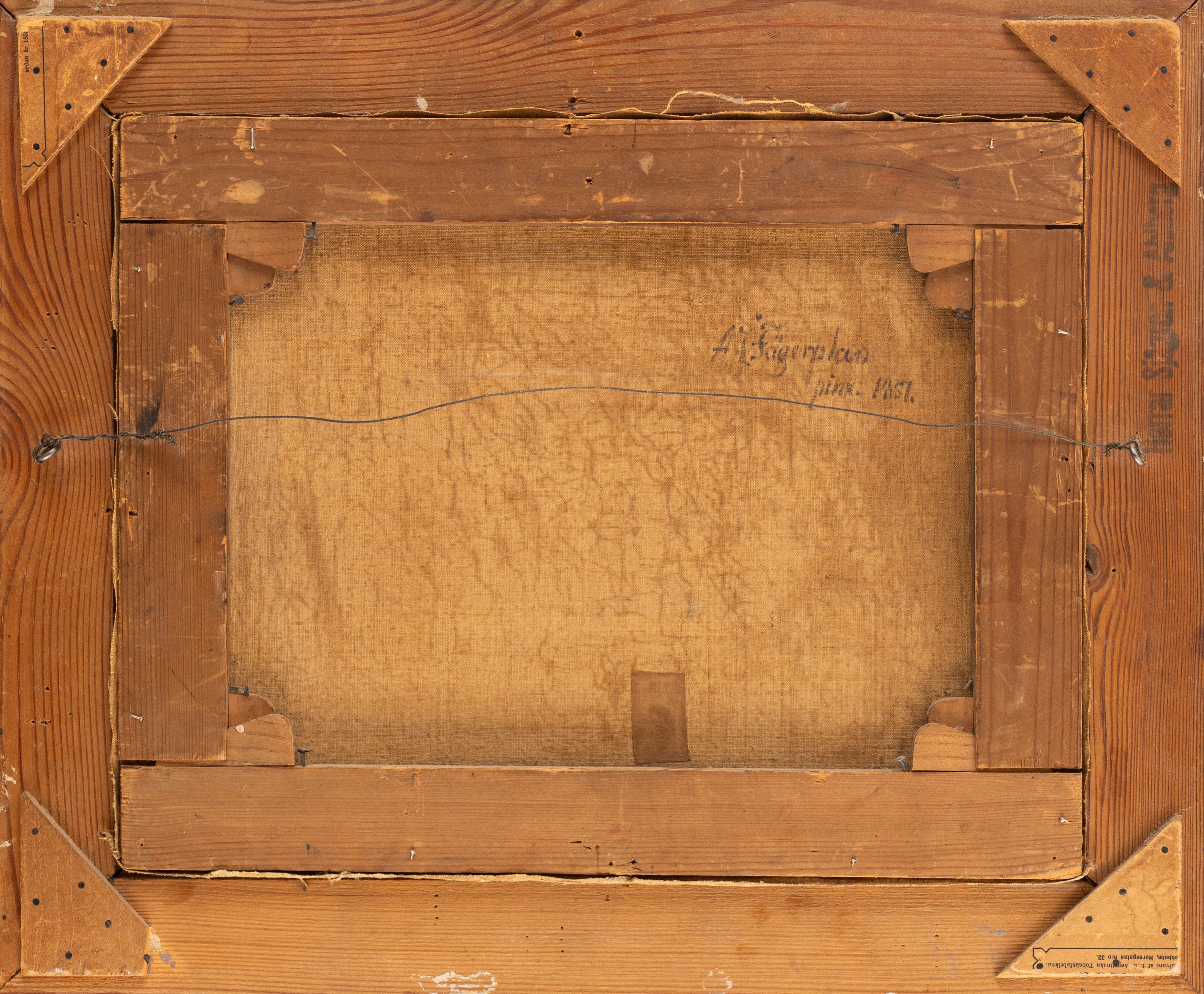 Artwork by Axel Johan Fägerplan, Stop before the storm, Made of Oil On Canvas