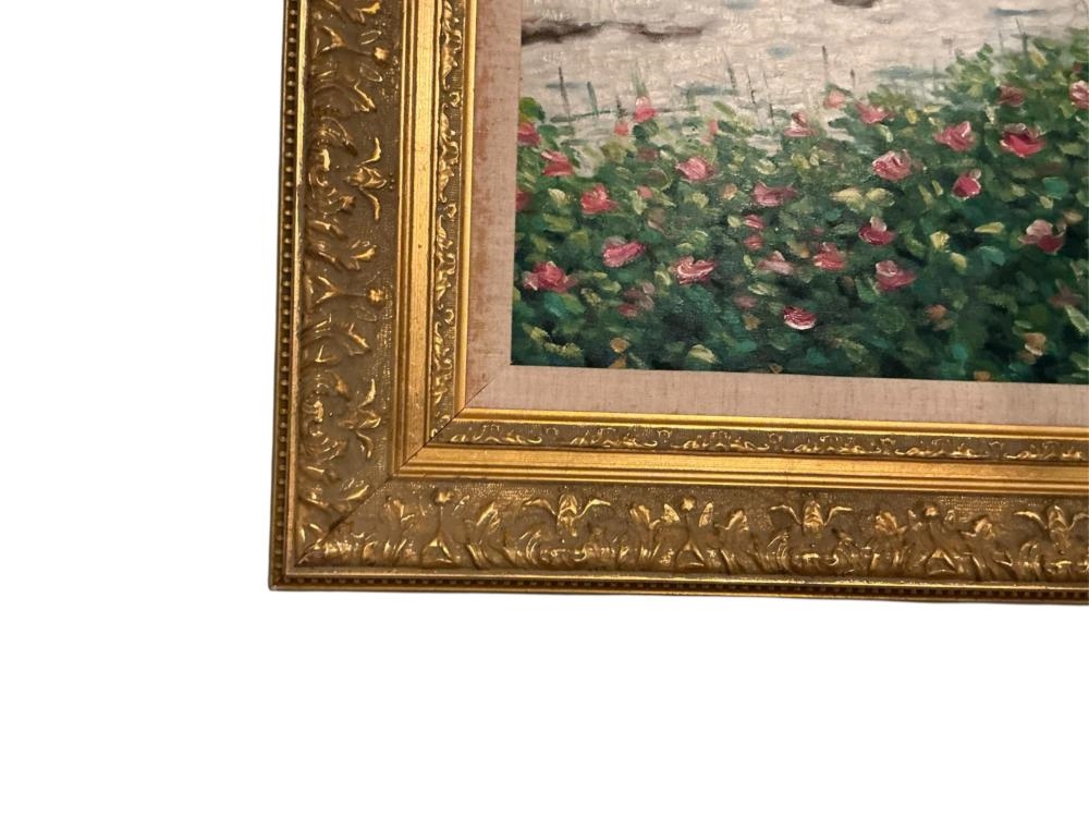 Artwork by Claude Robert, Coast Garden, Made of Oil On Canvas