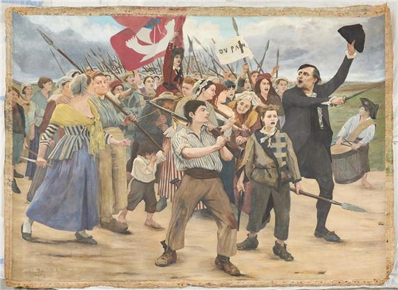 Pierre Brouillet | Bread March to Versailles (1882) | MutualArt