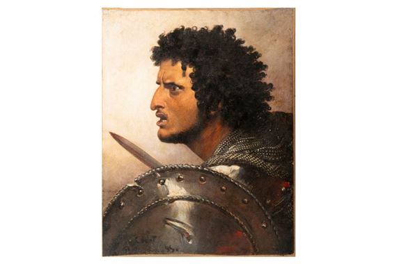 Warrior in profile - Joseph Désiré Court