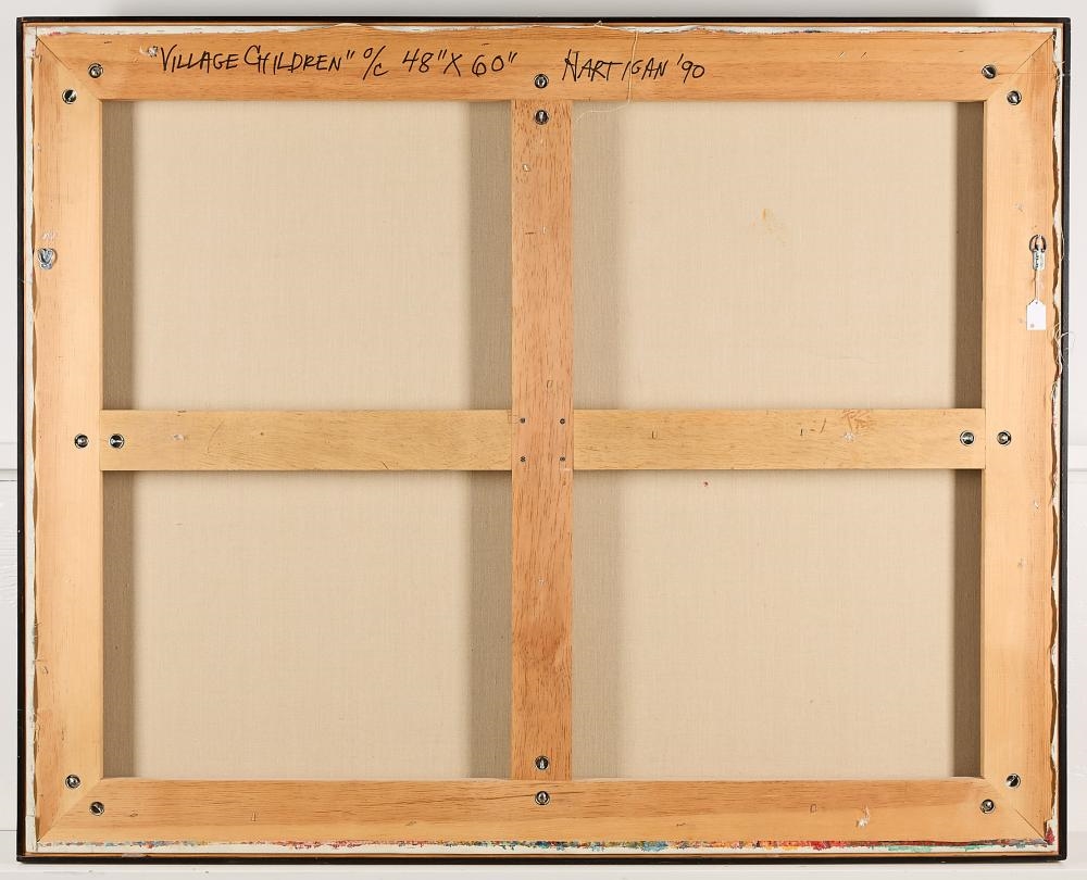 Artwork by Grace Hartigan, Village Children, Made of Oil On Canvas