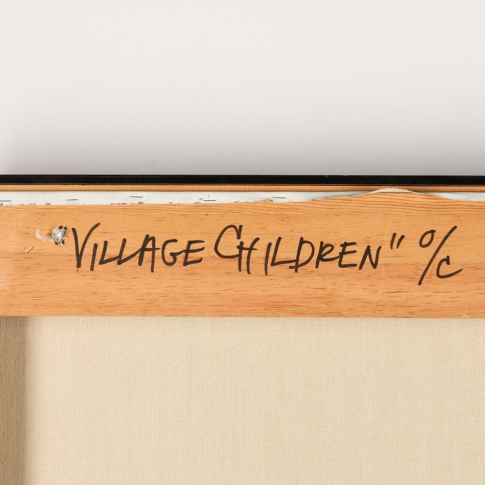 Artwork by Grace Hartigan, Village Children, Made of Oil On Canvas