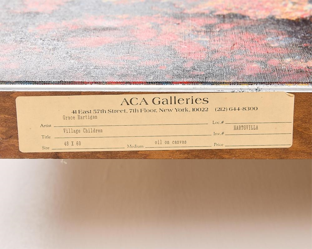 Artwork by Grace Hartigan, Village Children, Made of Oil On Canvas