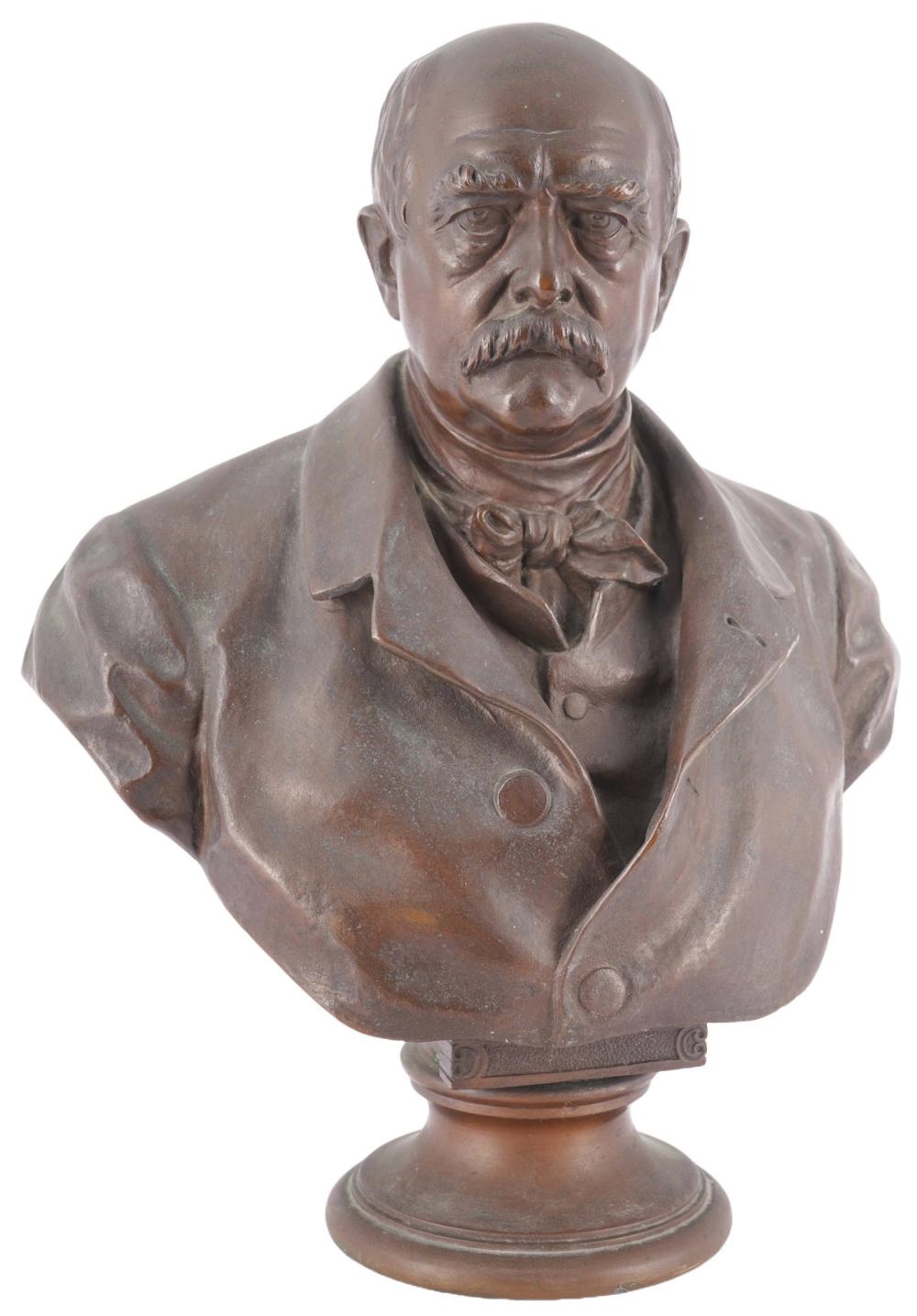 Hugo Wilhelm Fritz Schaper | Portrait bust of Otto von Bismarck (1885 ...