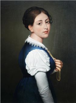 Portrait of a young woman - Ferdinand Jagemann