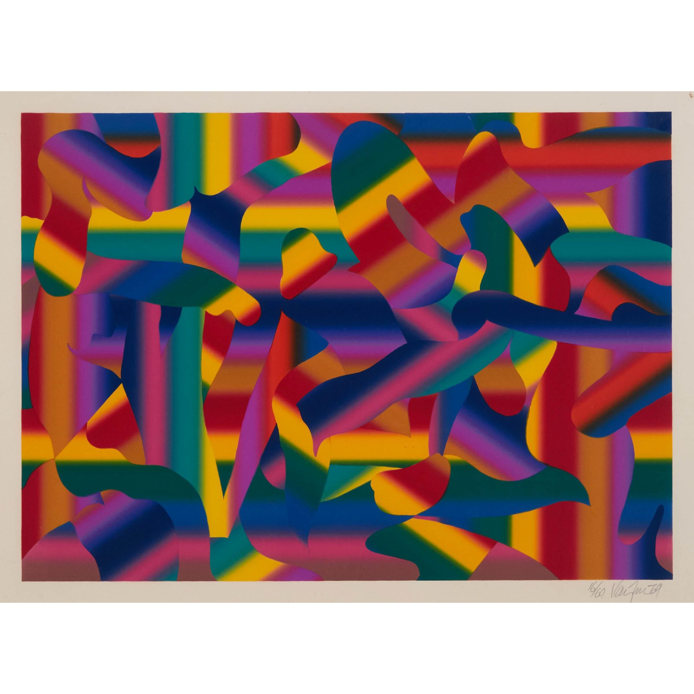 Gordon Rayner | RAINBOW ABSTRACT (1969) | MutualArt