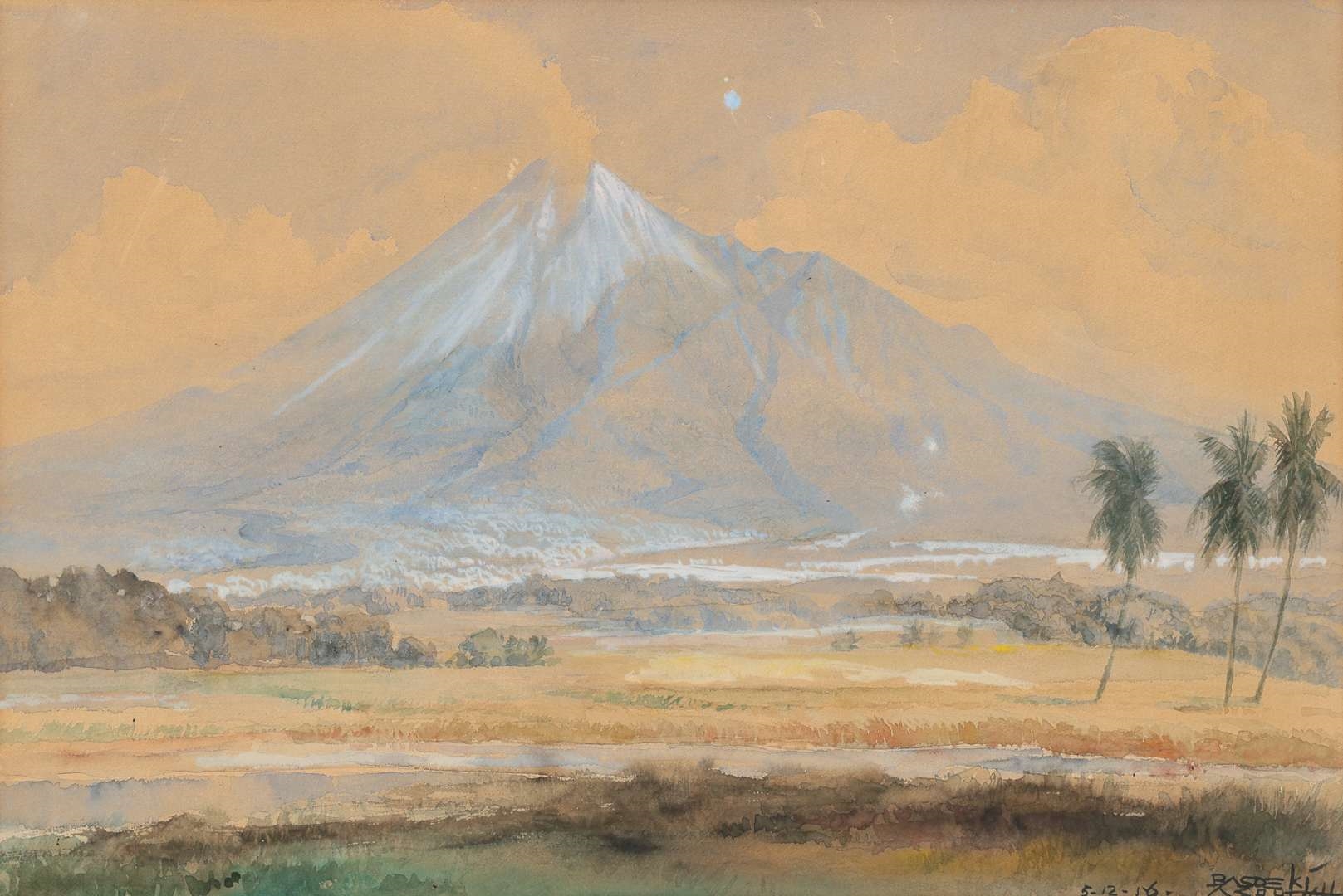 BASUKI ABDULLAH（バスキ　アブドウラ）、収穫 Sold at Auction: Basuki Abdullah, BASOEKI ABDULLAH | Harvest