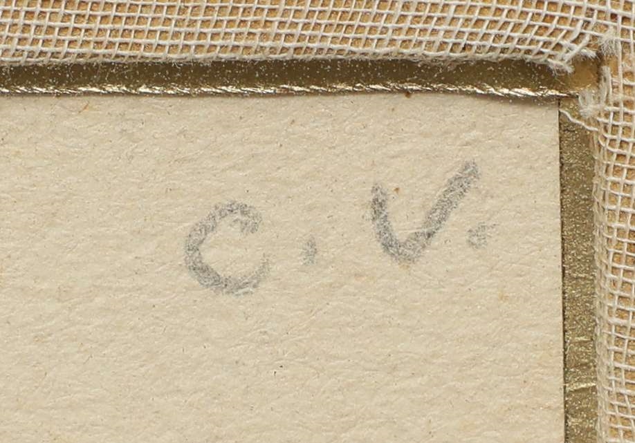 Artwork by Cornelis Veth, I. Trading goods with farmers for food; II. Black-marketeers buying a picture; III. Clandestine listening to the BBC London; IV. Dutch interior scene in winter 1944-45'; V. Throwing of the so-called 'Entartete Kunst' on the stake by the Nazi's, Made of pencil and watercolour on paper