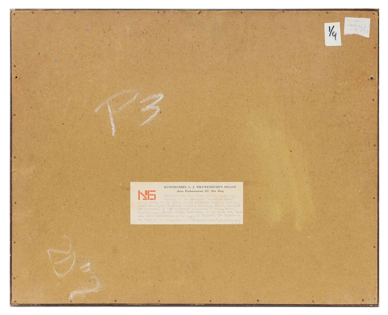 Artwork by Cornelis Veth, I. Trading goods with farmers for food; II. Black-marketeers buying a picture; III. Clandestine listening to the BBC London; IV. Dutch interior scene in winter 1944-45'; V. Throwing of the so-called 'Entartete Kunst' on the stake by the Nazi's, Made of pencil and watercolour on paper