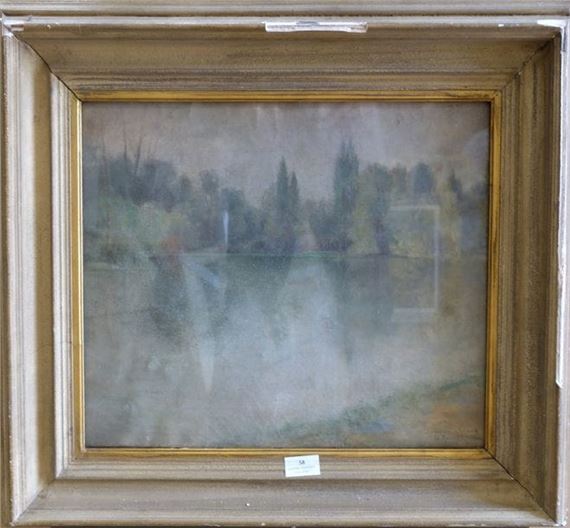 Henri Rondel | Mist on the pond | MutualArt