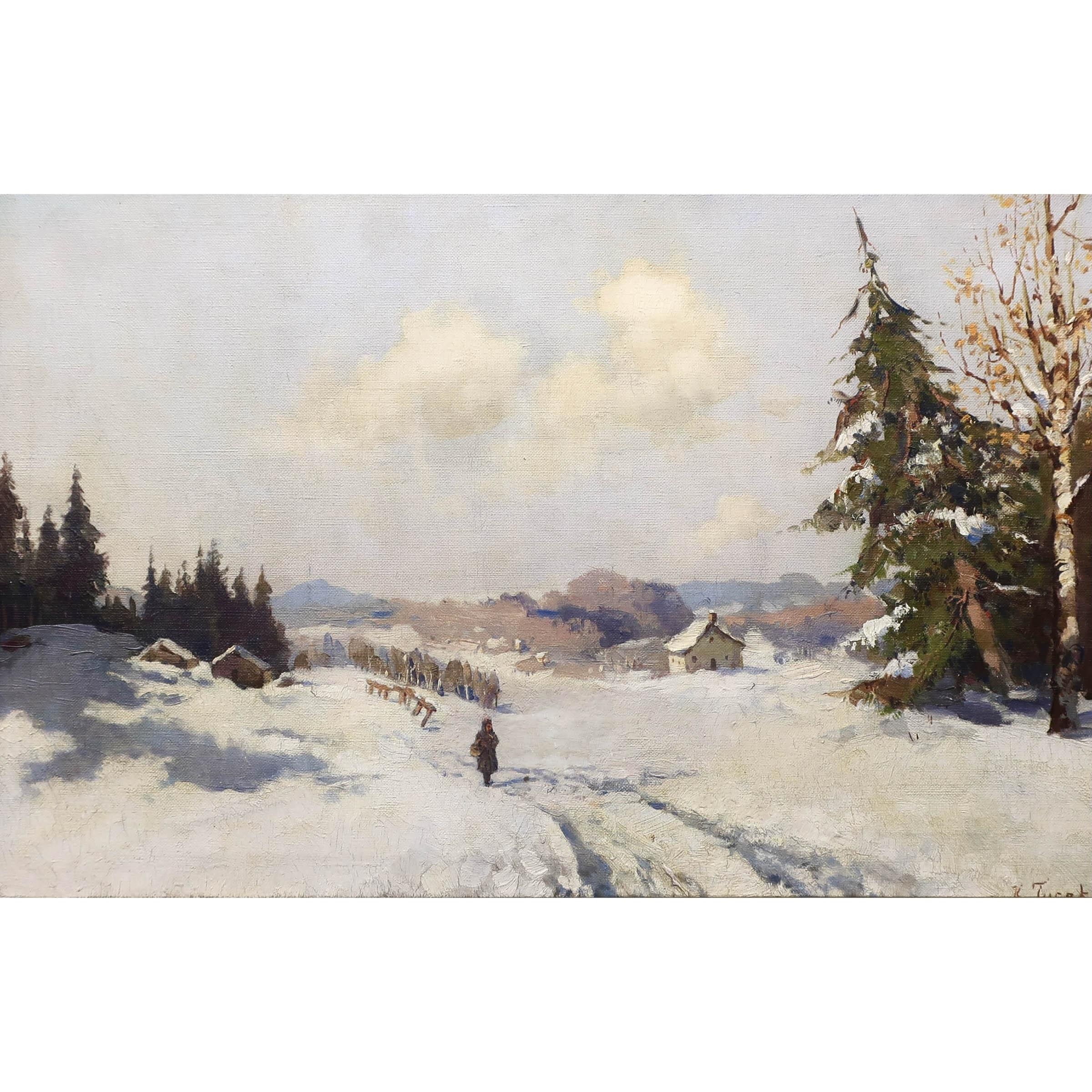 Artwork by Karl Tucek, IN THE TYROL, Made of Oil On Canvas