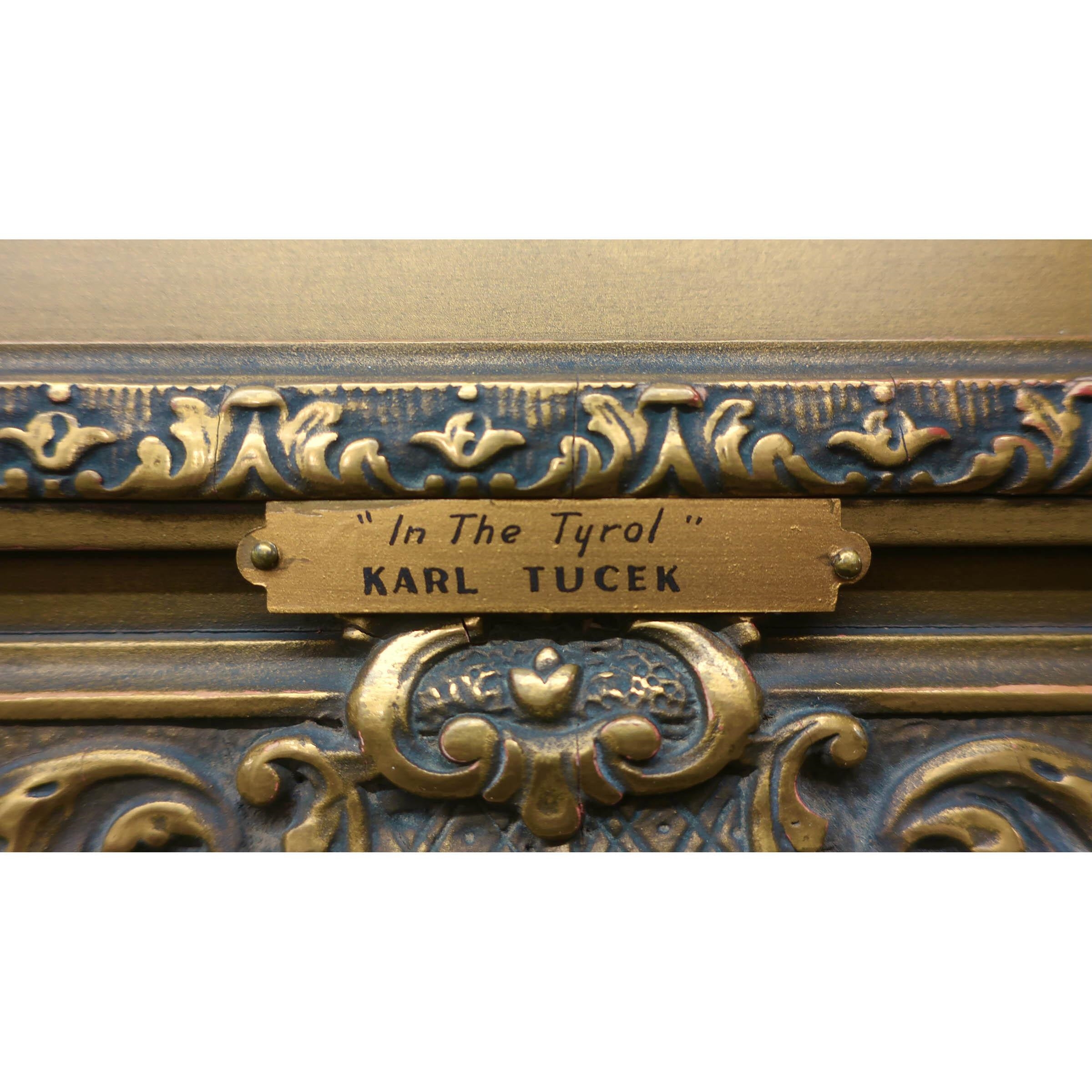 Artwork by Karl Tucek, IN THE TYROL, Made of Oil On Canvas