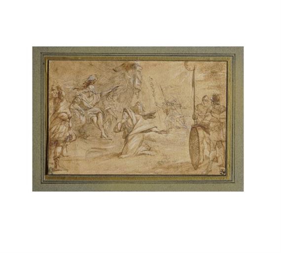 Scene from the life of Alexander by French School, 17th Century, Charles Le Brun, 17th-century