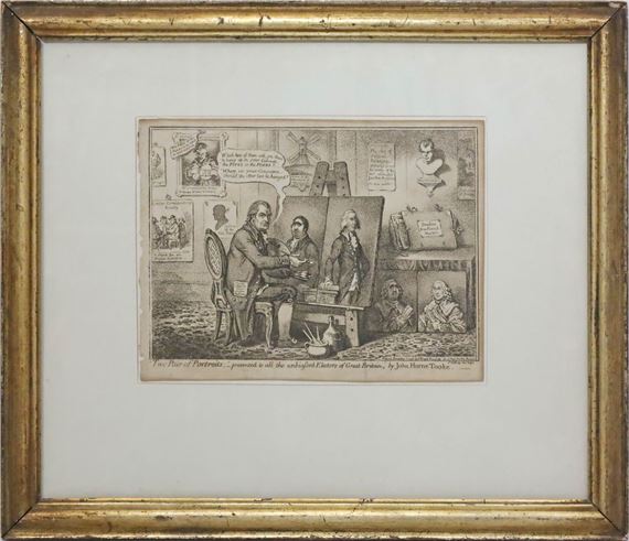 Two Pair of Portraits, presented to all the unbiased Electors of Great Britain by John Horne Tooke by James Gillray, published Dec. 1798