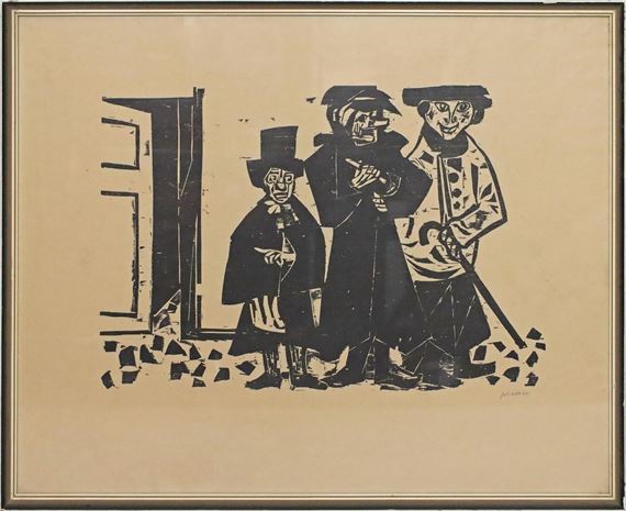 Zwei Rummelplatzszenen by Willem Grimm