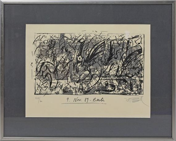 9. Nov. 89 Berlin by Wolf Vostell, 1989