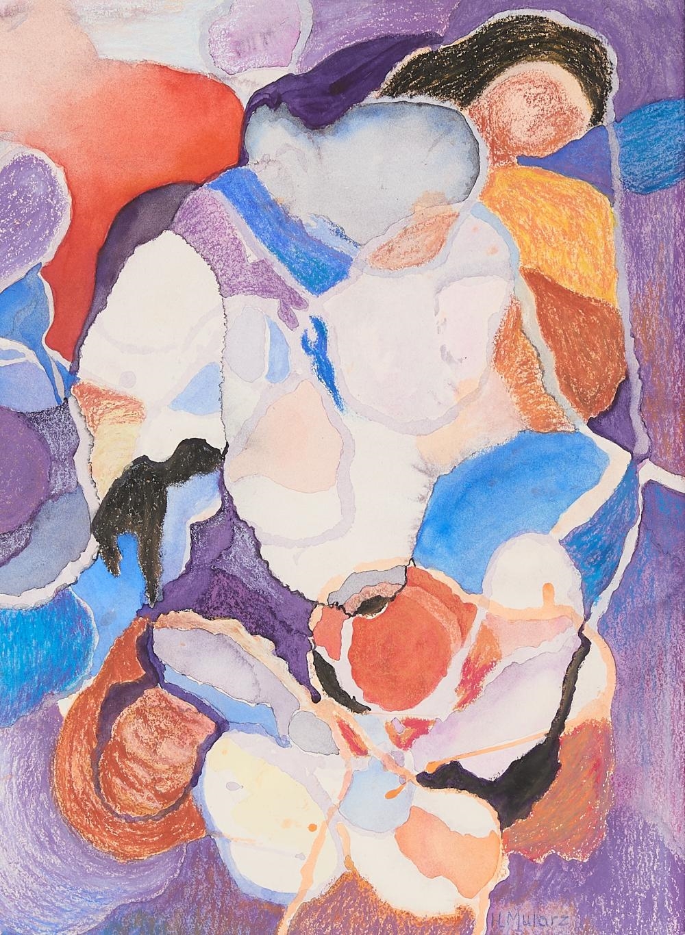 Artwork by Harriette Lovett Mularz, Pastel Abstract Drawing, Made of Pastel On Paper